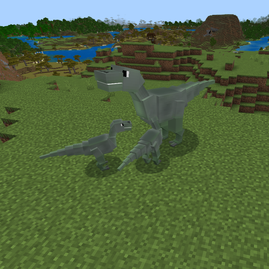 Dino with children
