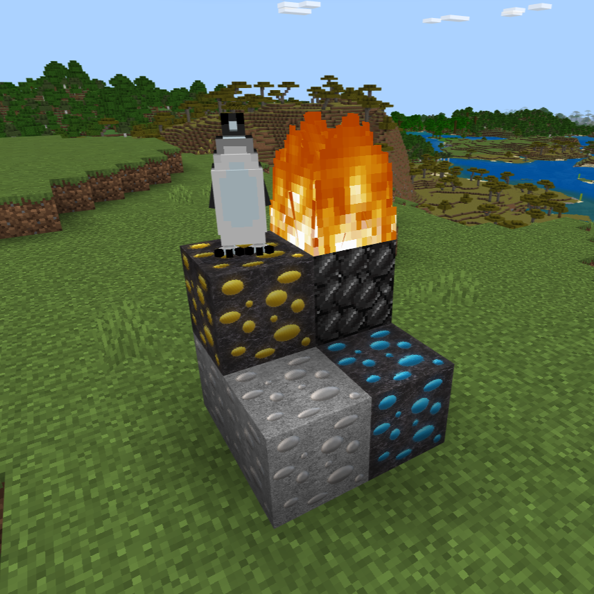 Penguin on ores